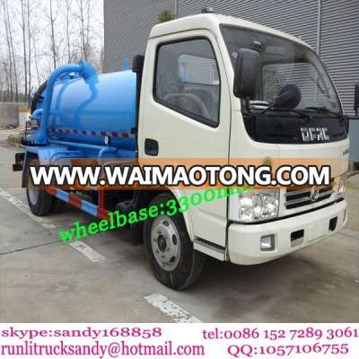 4x2 DFCA mini 5000L sewage suction truck for sale